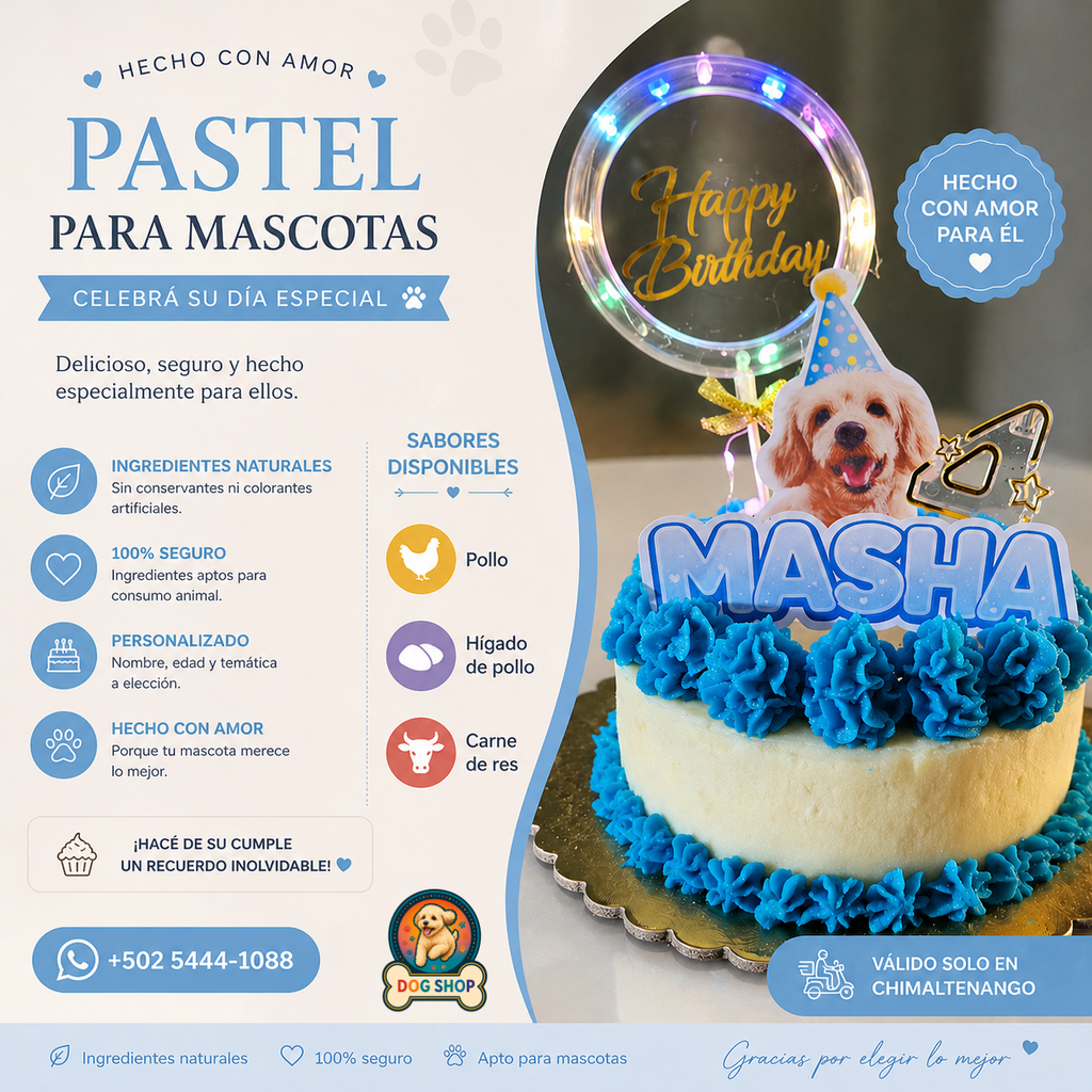 PASTEL PARA PELUDITOS